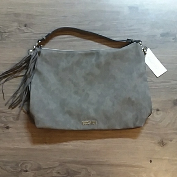 grey suede handbags and purses